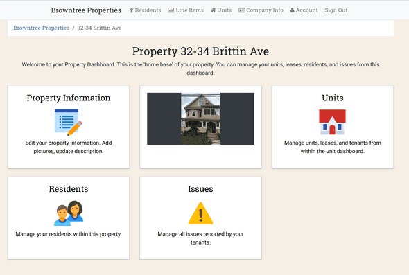 Property Information Page